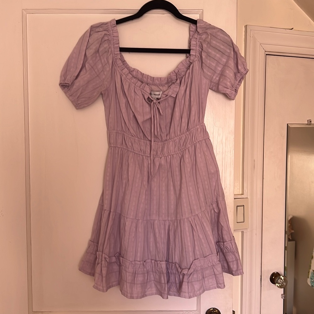 Lost + Wander purple mini dress